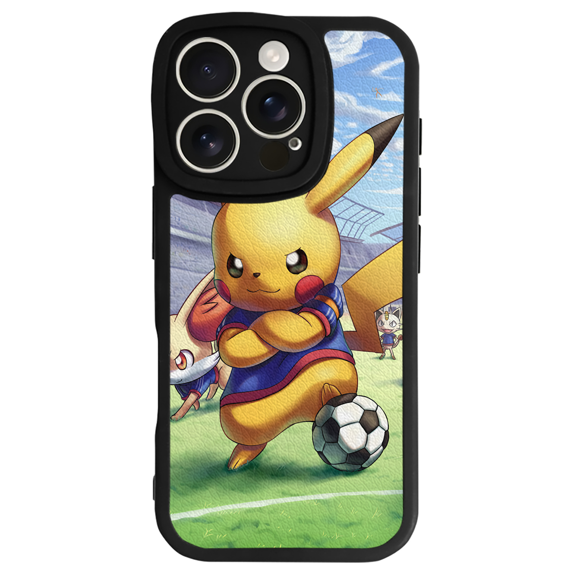 （画像用） ポケットモンスター Pokémon 【iPhone 16シリーズ対応】シリコンスマホケース（レザー調） 材質：シリコン